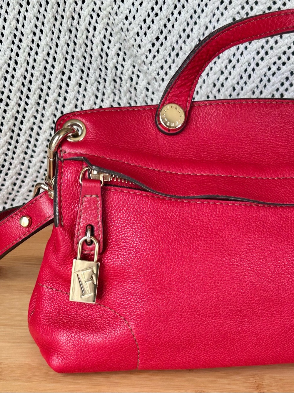 FURLA small locking zip bag